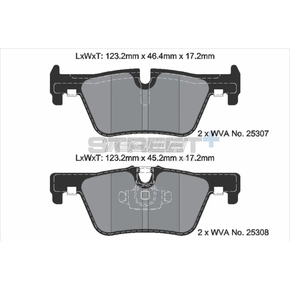Pagid Street + Brake Pads Bmw 3-Series F3X 11-19 Rear - T8117Sp2001