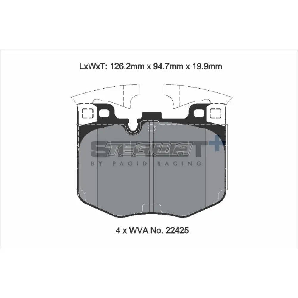 Pagid Street + Brake Pads Bmw 3-Series G2X 18-21 Front - T8209Sp2001