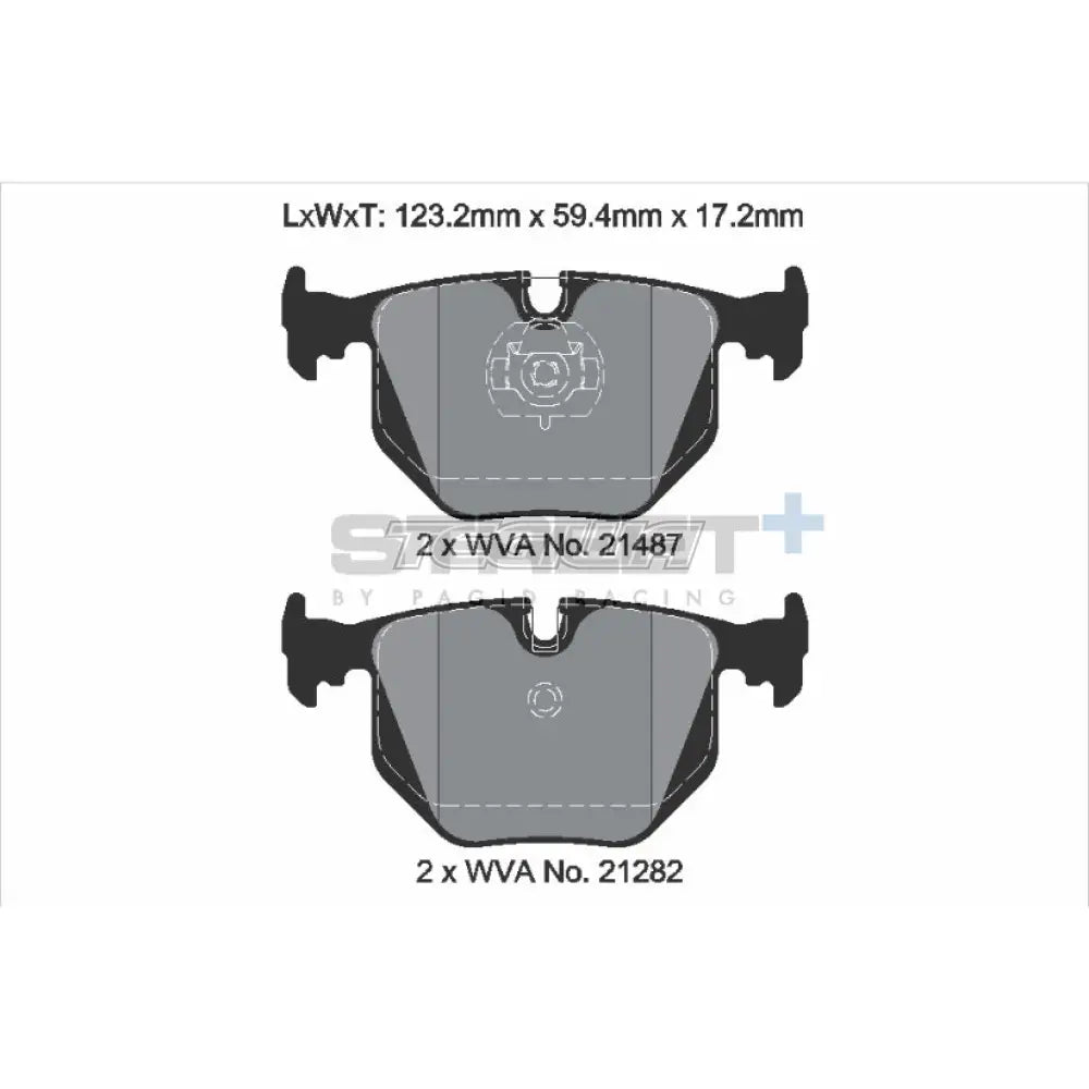 Pagid Street + Brake Pads Bmw 7-Series E38 94-01 Rear