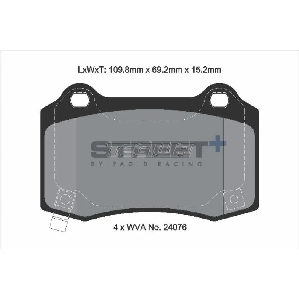 Pagid Street + Brake Pads Chevrolet Camaro 09-15 Rear