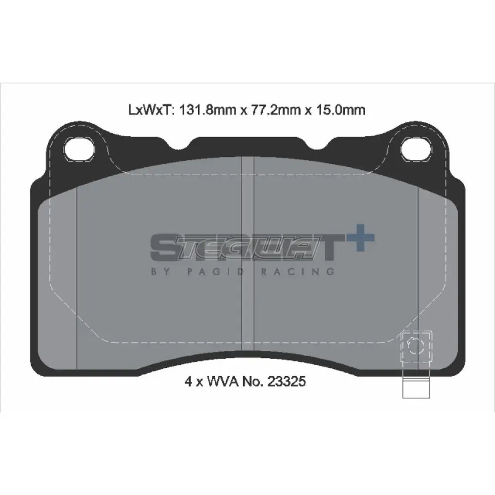 Pagid Street + Brake Pads Honda Civic Fk2 Type-R 15 Front - T8026Sp2001