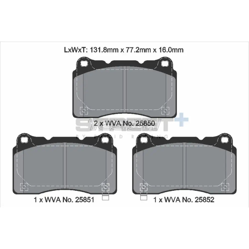 Pagid Street + Brake Pads Honda Civic Fl5 Type-R 22 Front