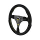 Personal Fitti Racing Suede Steering Wheel Black with Yellow Stitching 320mm