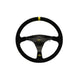 Personal Trophy Steering Wheel Black with Yellow Stitching 350mm