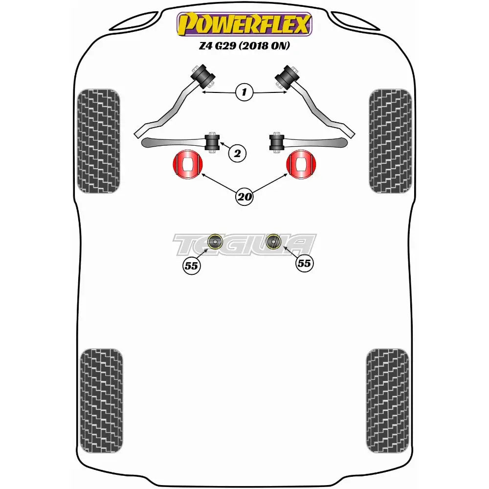 Powerflex Road Series Jack Pad Adaptor Bmw Z4 G29 18 + Tools