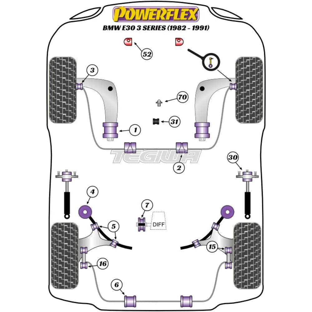 Powerflex Road Series Universal Jack Pad Adaptor Bmw 3 E30 Inc M3 82-91 Tools