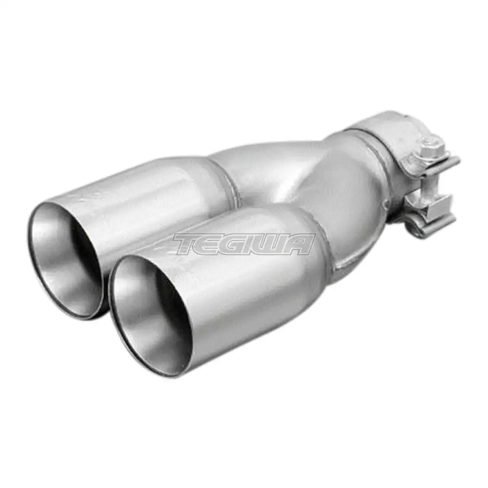 Remus Rear Silencer Left Audi A3 8P 2.0 Tfsi 03-12 2 Tail Pipes 76Mm Straight Cut Chromed Exhaust