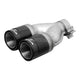 Remus Rear Silencer Left Audi A3 8P 2.0 Tfsi 03-12 2 Tail Pipes 84Mm Black Chrome Straight Carbon
