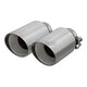 Remus Rear Silencer Left/Right Fiat 500 Type 312 1.4 07 + 2 Stainless Steel Tail Pipes 102Mm Angled