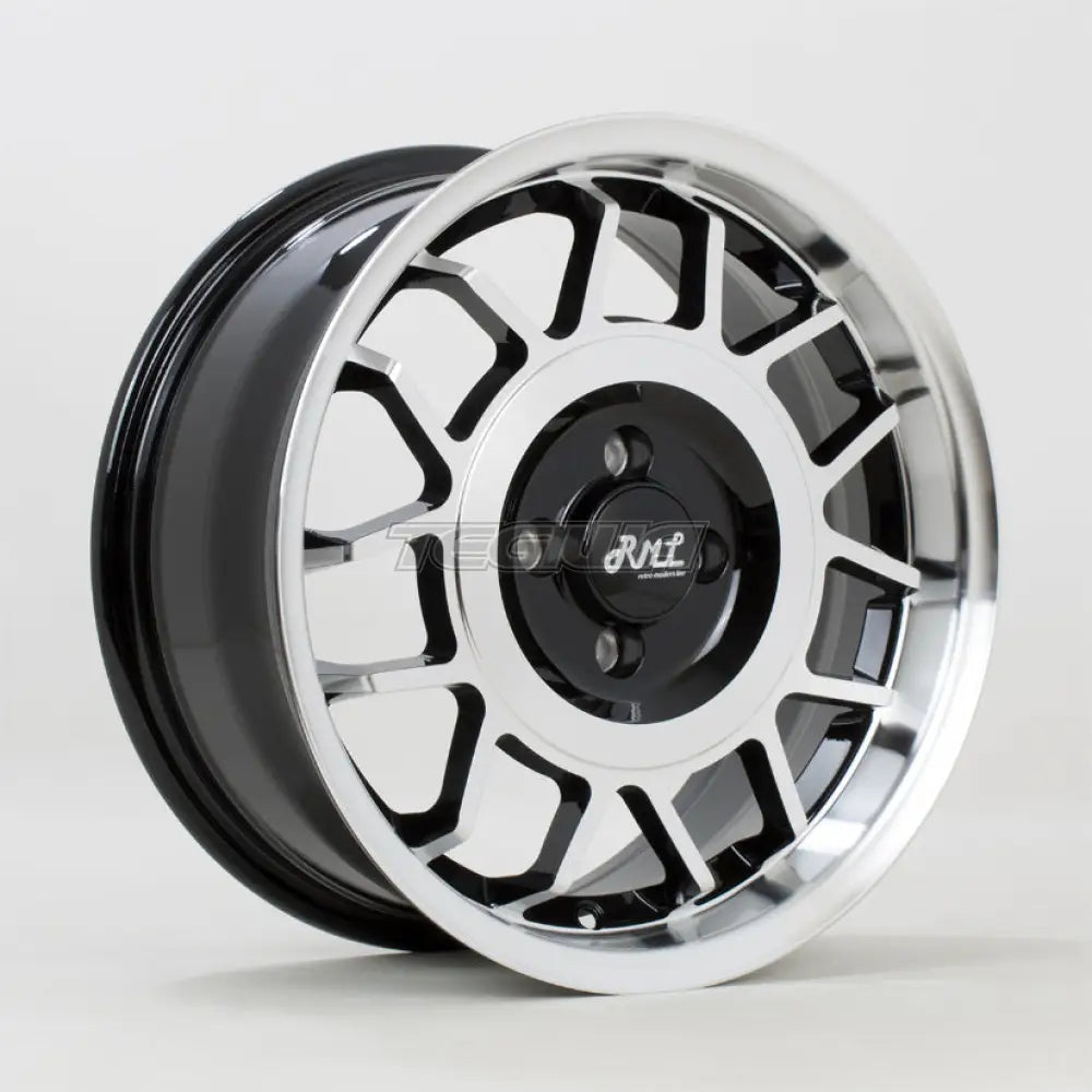 RML Snowflake Alloy Wheel 16x8 ET30 5x100 Gloss Black Polished Face 57.1mm CB Alloy Wheels