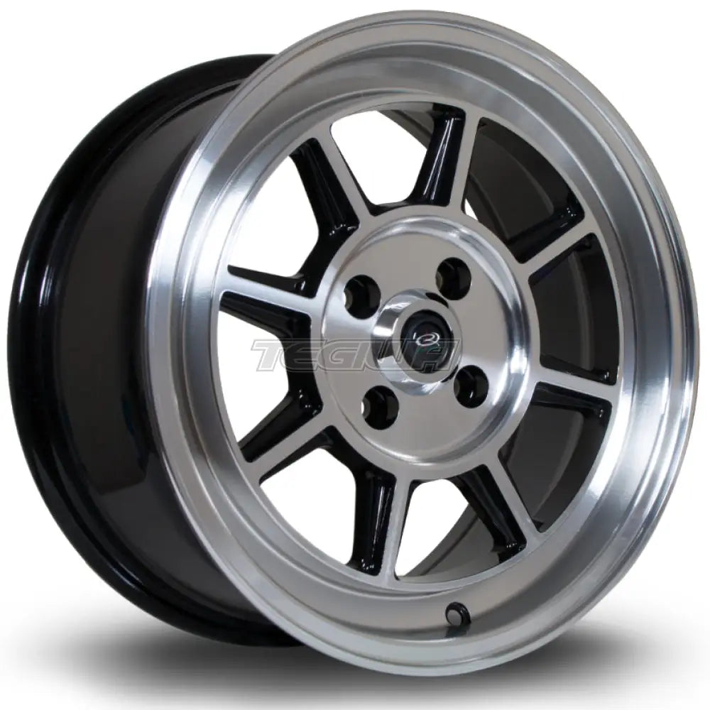 Rota BM8 Alloy Wheel 15x7 ET35 4x100 Gloss Black Polished Face 67.1mm CB Alloy Wheels