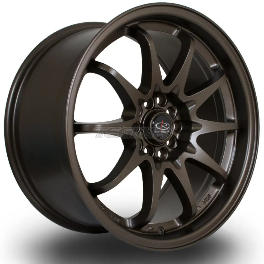 Rota Fighter Alloy Wheel 17x9 ET50 5x100,5x114 Matt Bronze 3 73mm CB Alloy Wheels