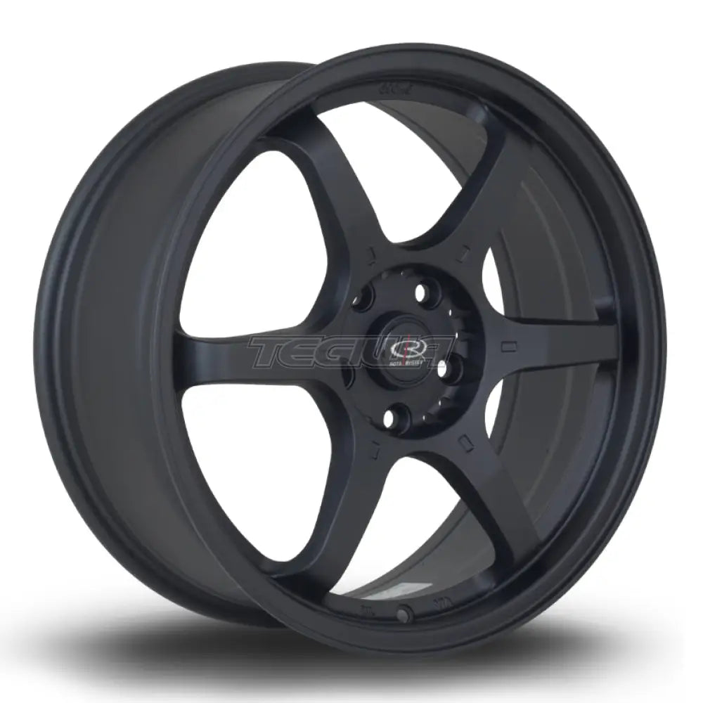 Rota GR6 Alloy Wheel 18x7.5 ET45 5x114 Flat Black 2 73mm CB Alloy Wheels