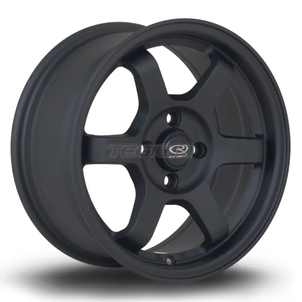 Rota Grid Alloy Wheel 15x7 ET40 4x100 Flat Black 2 67.1mm CB Alloy Wheels