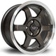 Rota Grid Alloy Wheel 15x7 ET40 4x100 Gunmetal Polished Lip 67.1mm CB Alloy Wheels