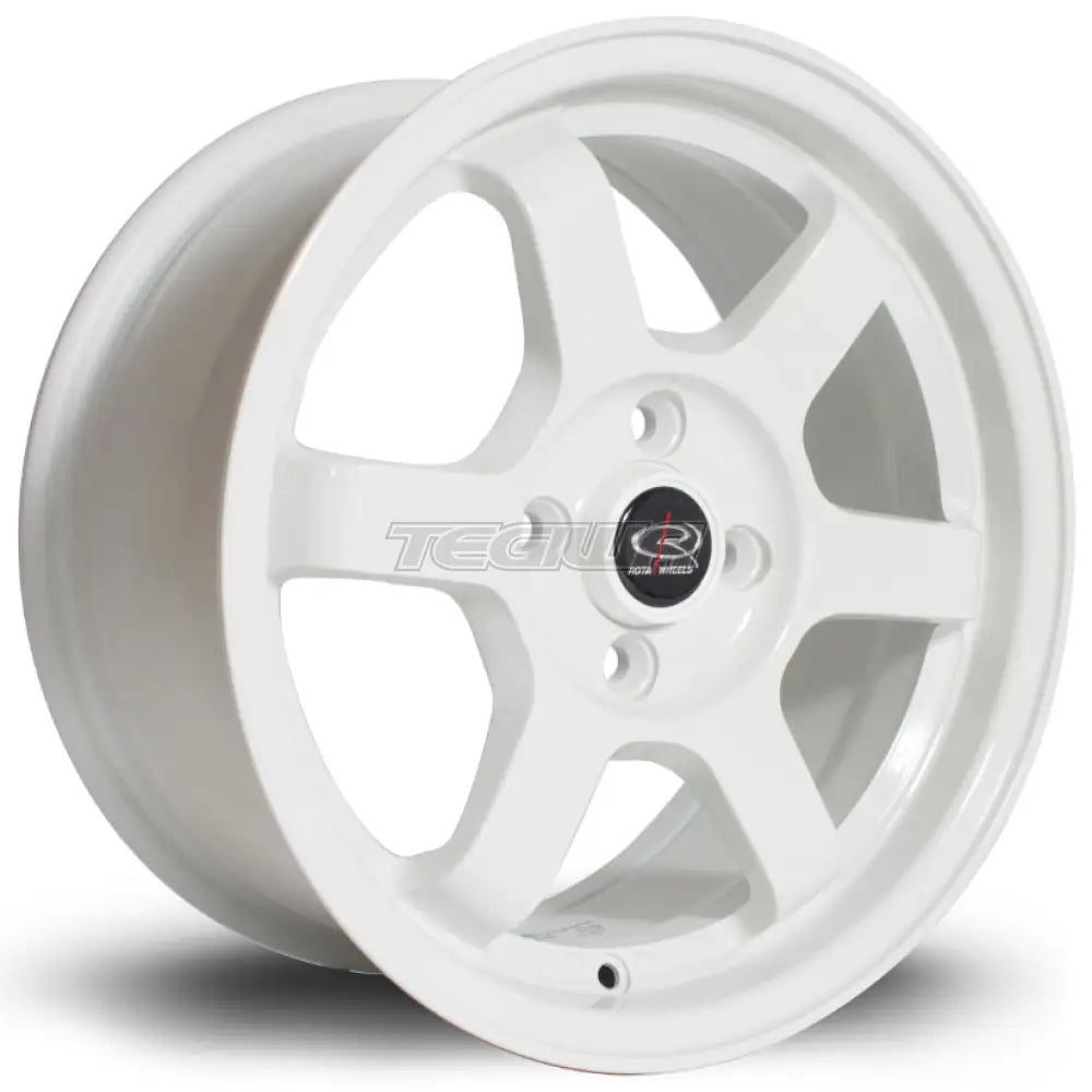 Rota Grid Alloy Wheel 15x7 ET40 4x100 White 67.1mm CB Alloy Wheels