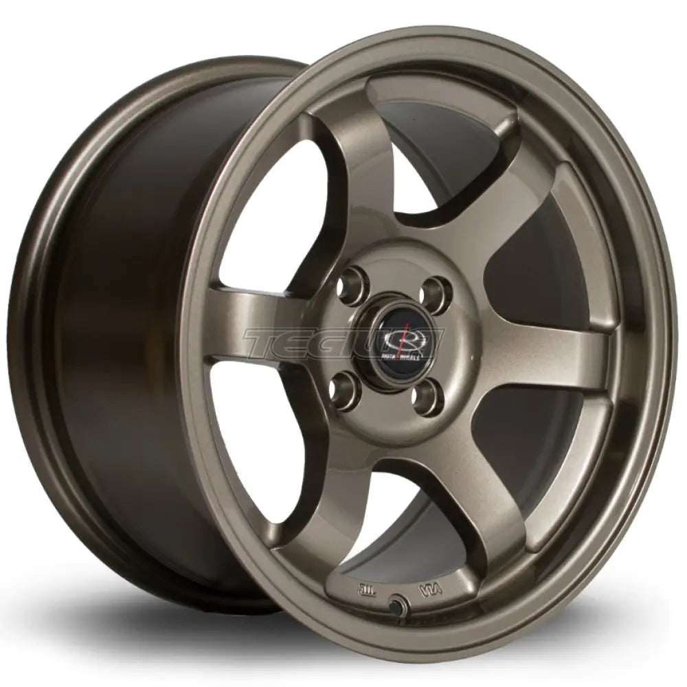 Rota Grid Alloy Wheel 15x8 ET20 4x100 Bronze 67.1mm CB Alloy Wheels