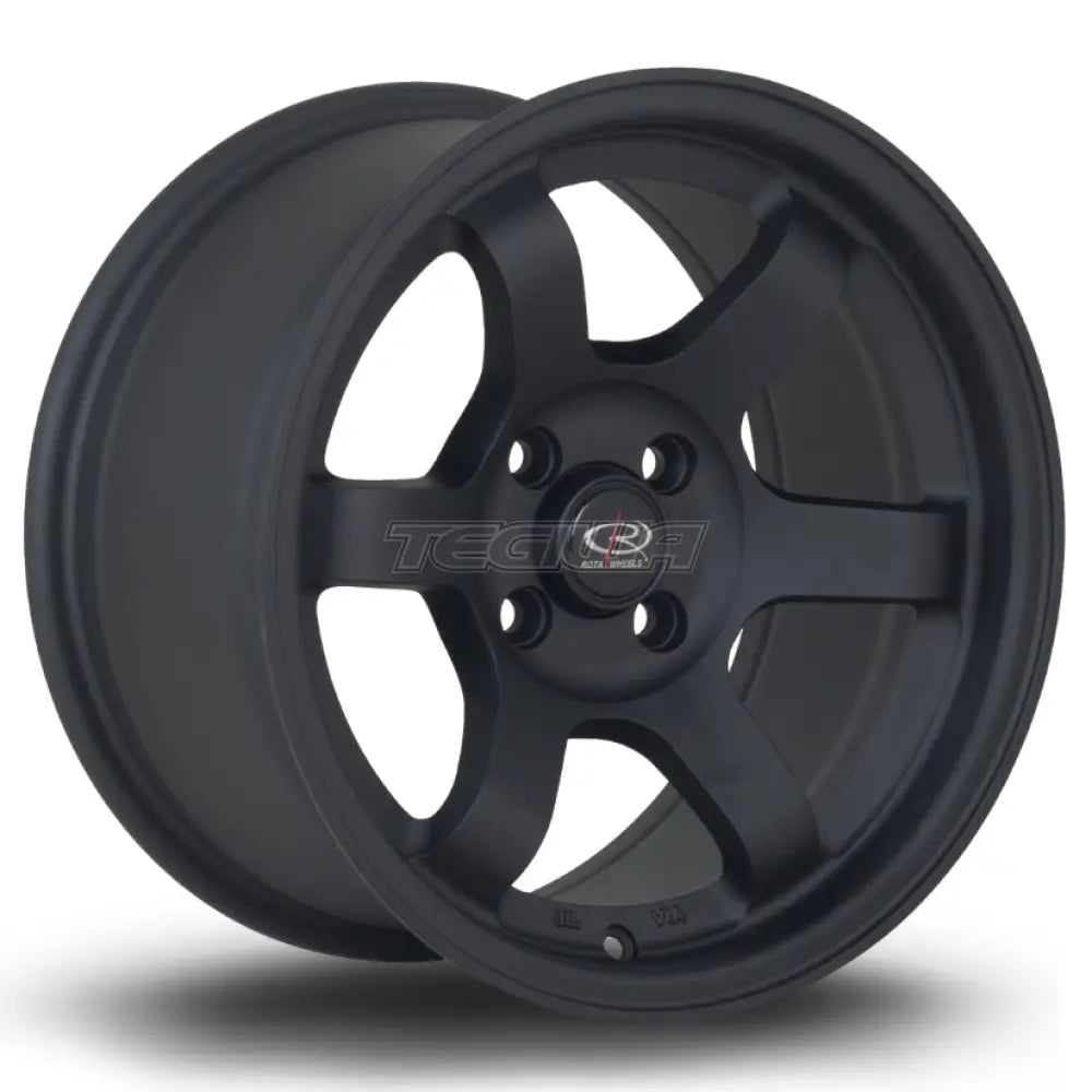 Rota Grid Alloy Wheel 15x8 ET20 4x100 Flat Black 2 67.1mm CB Alloy Wheels