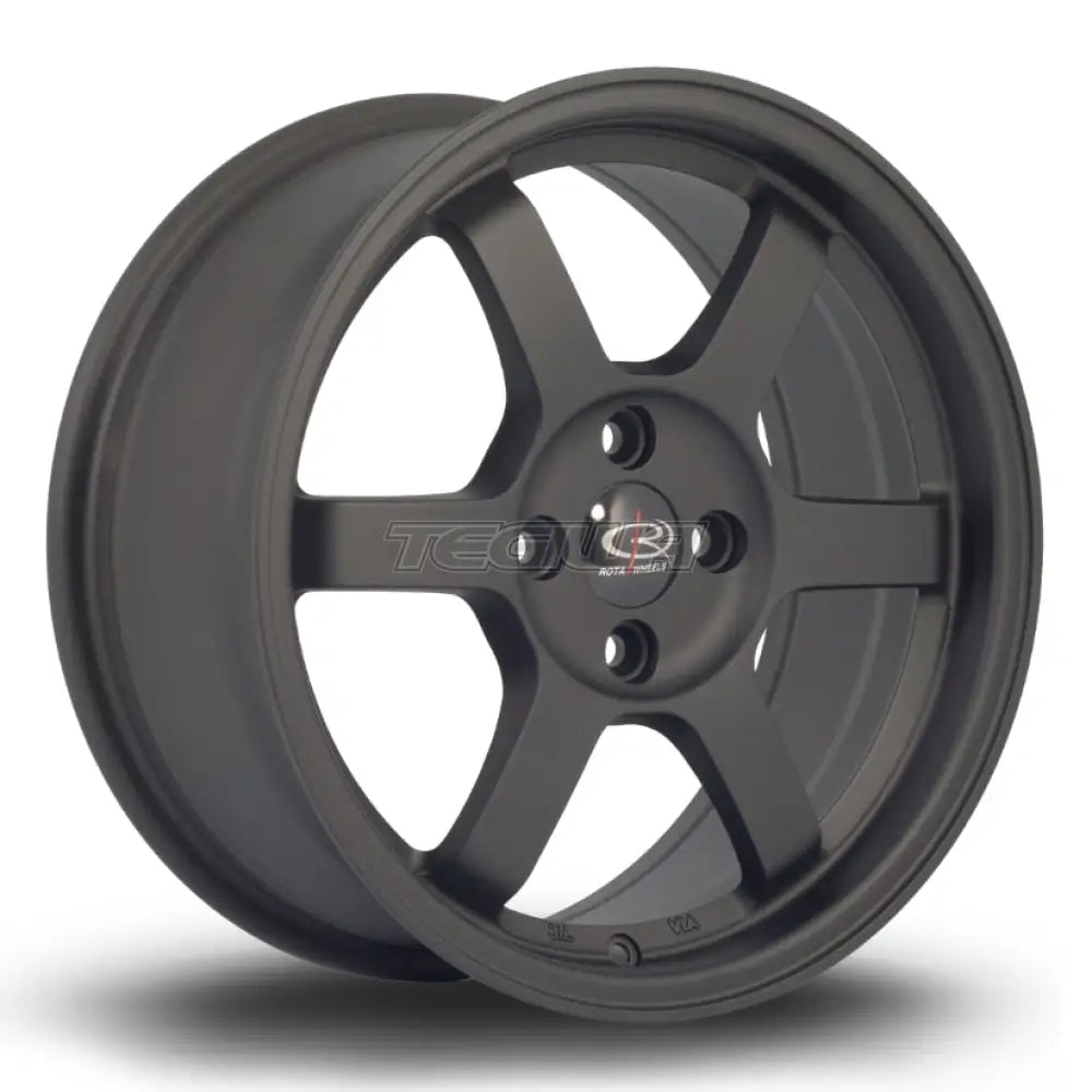 Rota Grid Alloy Wheel 16x7 ET40 4x100 Flat Black 2 67.1mm CB Alloy Wheels