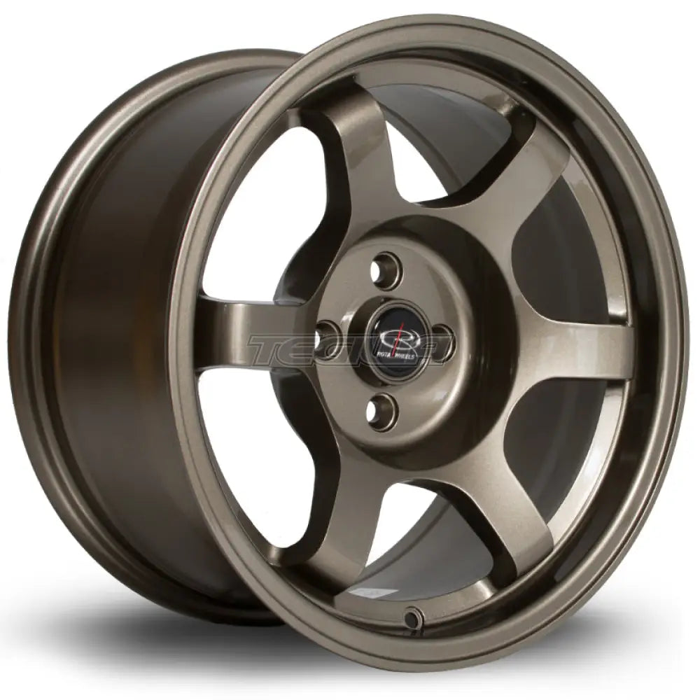 Rota Grid Alloy Wheel 16x8 ET10 4x100 Bronze 67.1mm CB Alloy Wheels