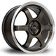 Rota Grid Alloy Wheel 17x7.5 ET45 4x100 Gunmetal Polished Lip 67.1mm CB Alloy Wheels