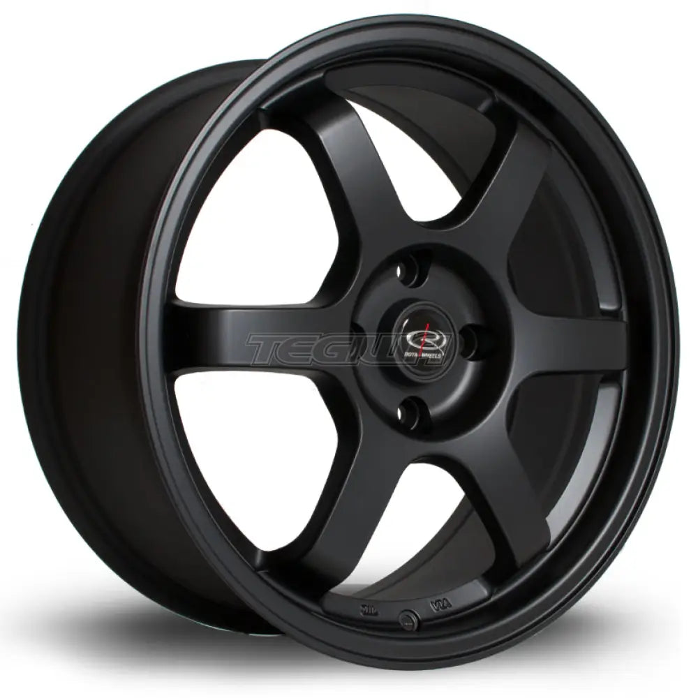 Rota Grid Alloy Wheel 17x7.5 ET45 5x100 Flat Black 73mm CB Alloy Wheels