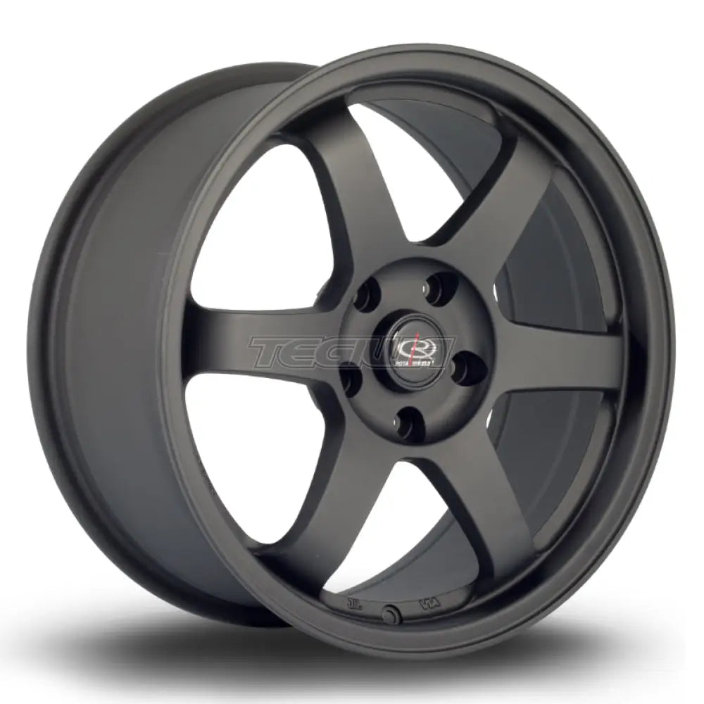 Rota Grid Alloy Wheel 17x8 ET35 4x100 Flat Black 2 73mm CB Alloy Wheels