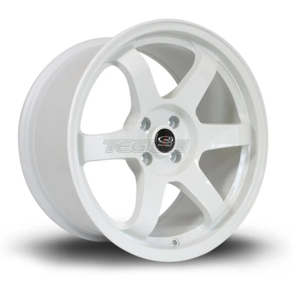 Rota Grid Alloy Wheel 17x9 ET25 4x100 White 67.1mm CB Alloy Wheels