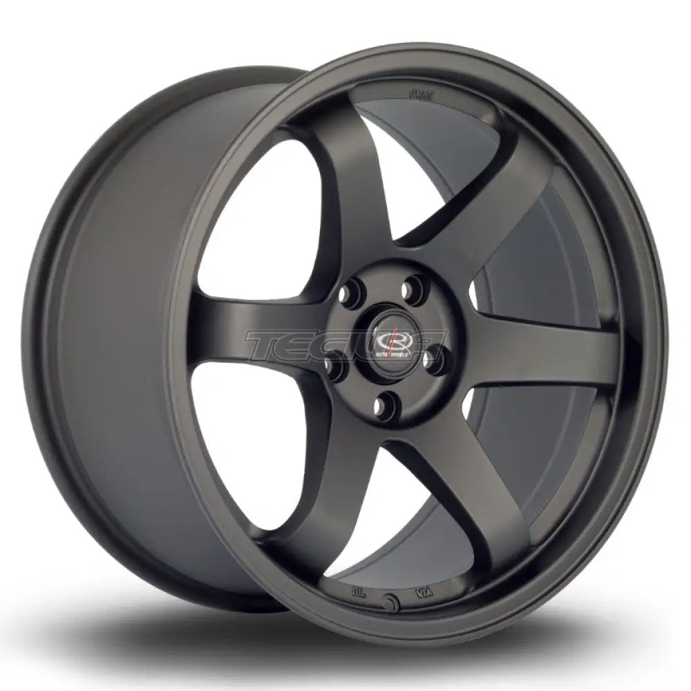 Rota Grid Alloy Wheel 18x9.5 ET38 5x112 Flat Black 2 73mm CB Alloy Wheels