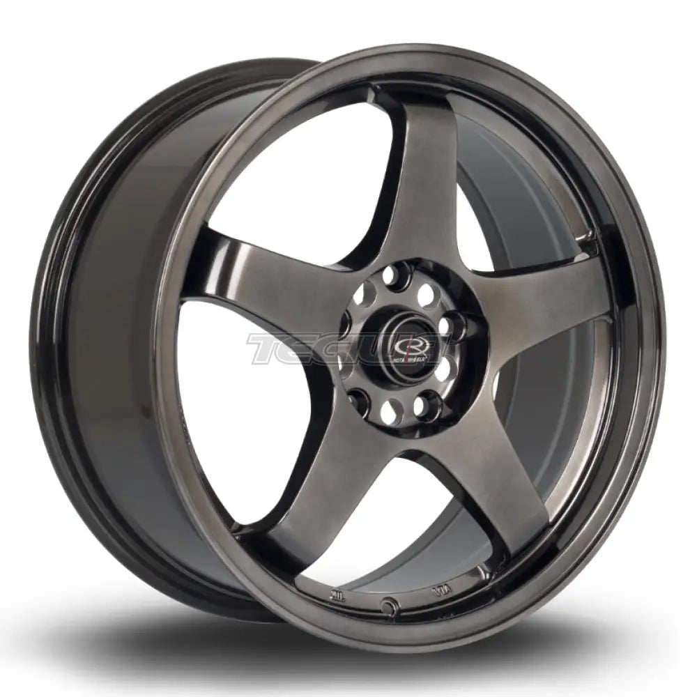 Rota GTR Alloy Wheel 17x7.5 ET45 5x114 Hyper Black 73mm CB Alloy Wheels