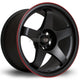 Rota GTR Alloy Wheel 17x9.5 ET30 5x114 Flat Black Red Lip 73mm CB Alloy Wheels
