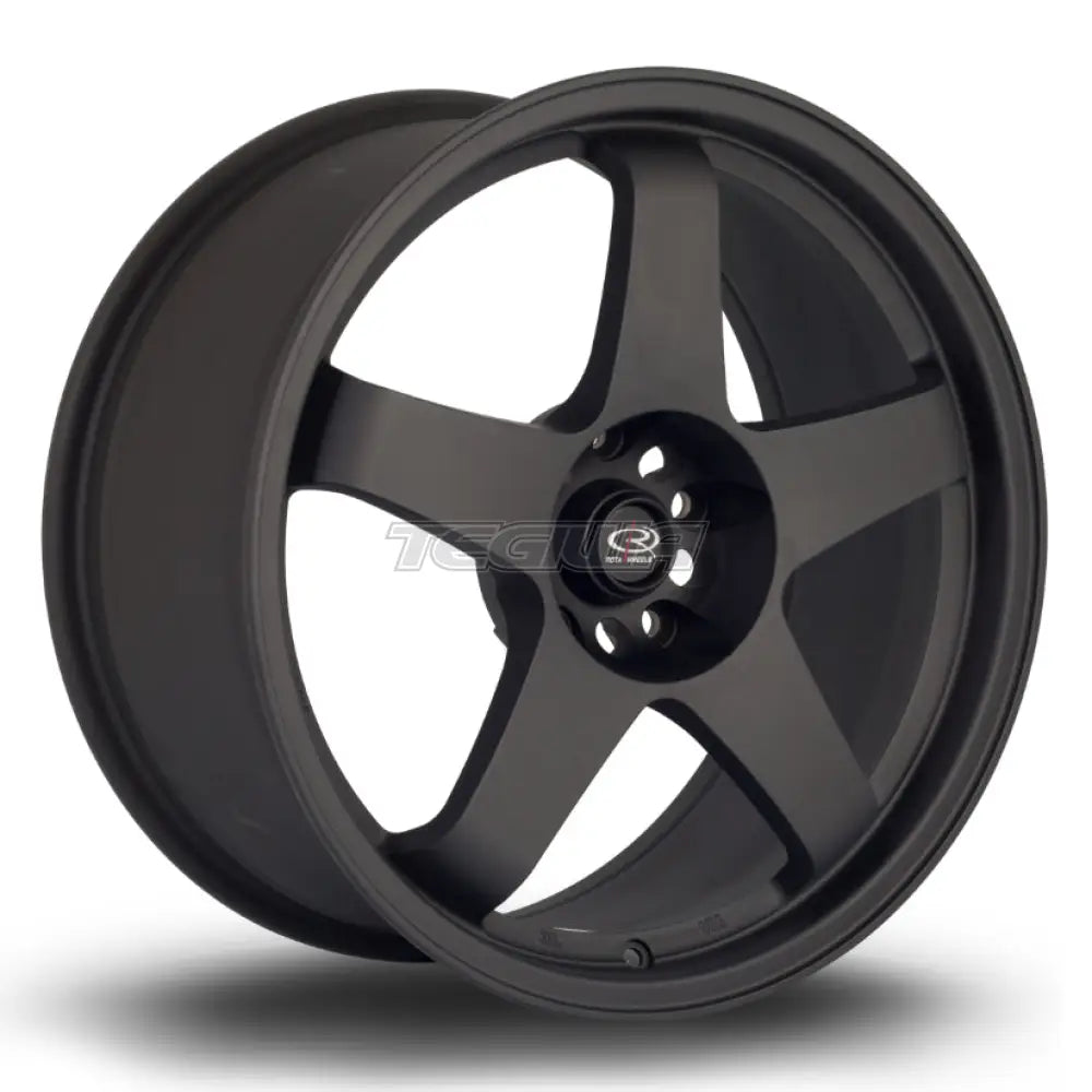 Rota GTR Alloy Wheel 18x8.5 ET30 5x114 Flat Black 2 73mm CB Alloy Wheels