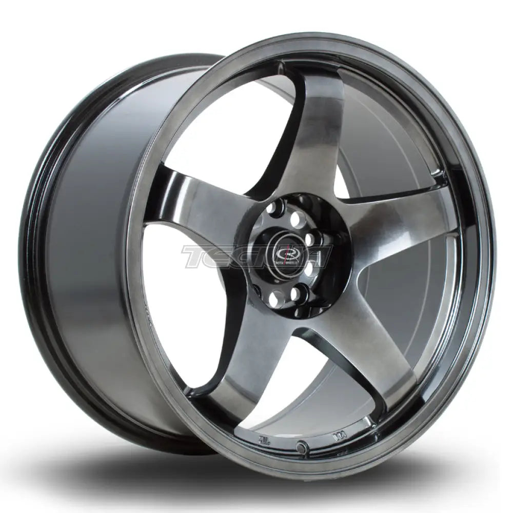 Rota GTR Alloy Wheel 18x9.5 ET12 5x114 Hyper Black 73mm CB Alloy Wheels