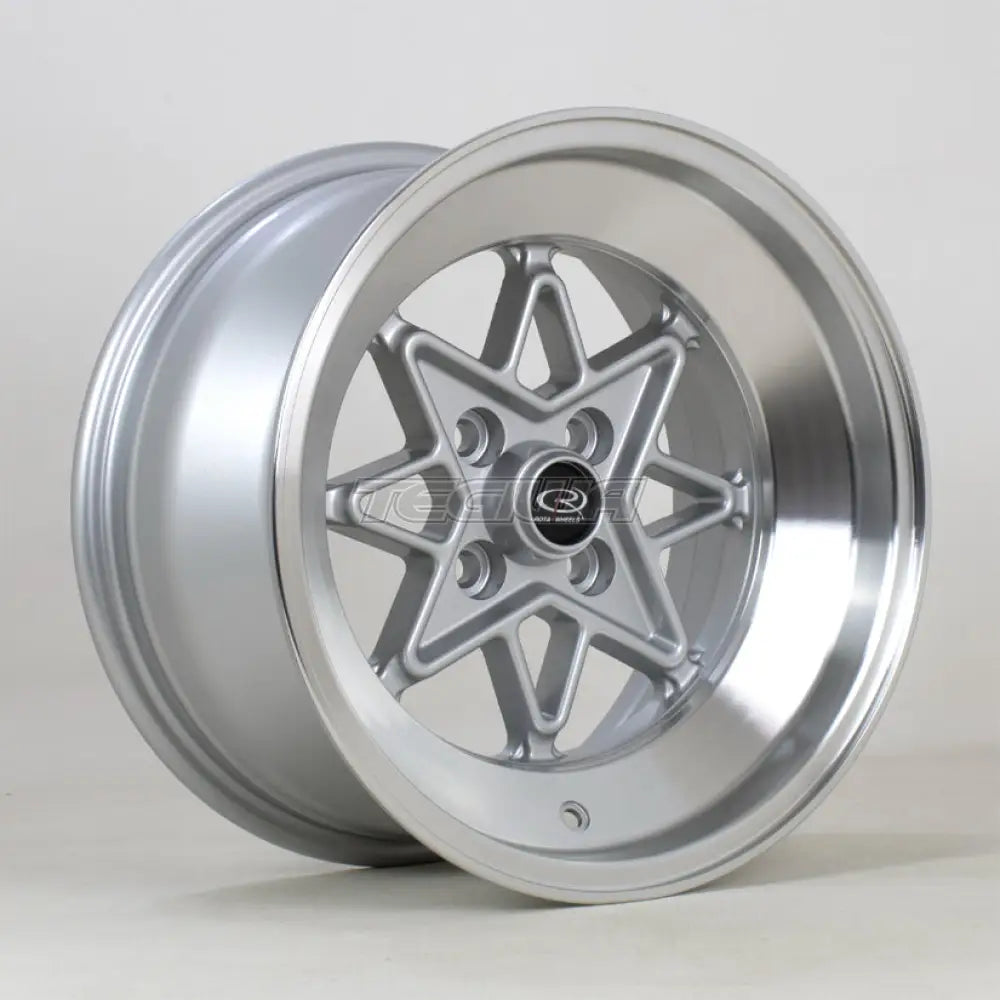 Rota Hachi Alloy Wheel 15x8 ET0 4x100 Silver Polished Lip 67.1mm CB Alloy Wheels