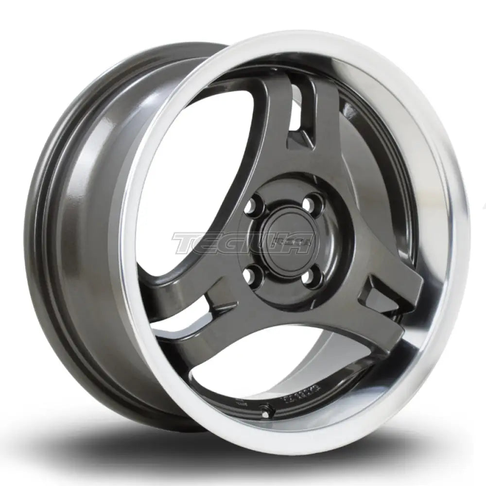 Rota HM3 Alloy Wheel 15x7 ET40 4x100 Gunmetal Polished Lip 67.1mm CB Alloy Wheels