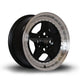 Rota Kyusha Alloy Wheel 15x7 ET38 4x100 Black Polished Lip 67.1mm CB Alloy Wheels
