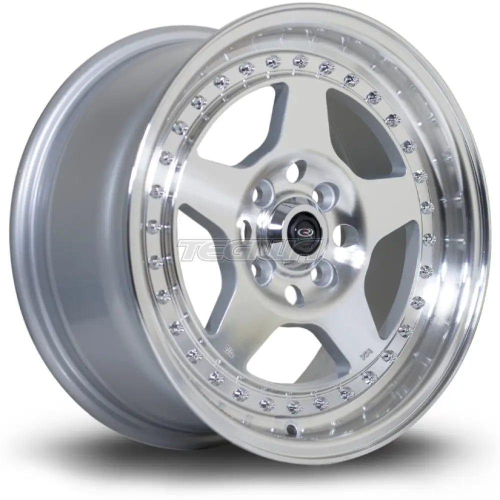 Rota Kyusha Alloy Wheel 15x7 ET38 4x100 Silver Polished Face 67.1mm CB Alloy Wheels
