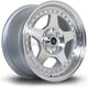 Rota Kyusha Alloy Wheel 15x7 ET38 4x100 Silver Polished Face 67.1mm CB Alloy Wheels