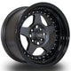 Rota Kyusha Alloy Wheel 15x8 ET0 4x100 Flat Gunmetal Black Lip 67.1mm CB Alloy Wheels