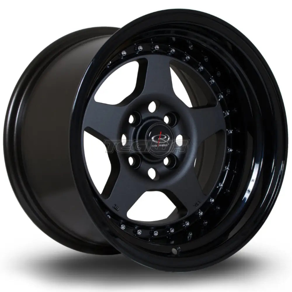 Rota Kyusha Alloy Wheel 15x9 ET0 4x114 Flat Gunmetal Black Lip 73mm CB Alloy Wheels