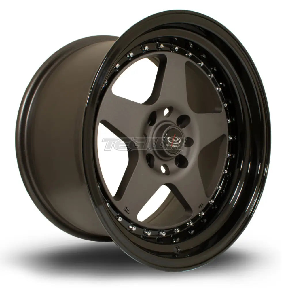Rota Kyusha Alloy Wheel 17x9 ET20 4x108,4x100 Flat Gunmetal Black Lip 67.1mm CB Alloy Wheels