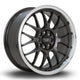 Rota MXR Alloy Wheel 17x7.5 ET40 4x108,4x100 Gunmetal Polished Lip 73mm CB Alloy Wheels