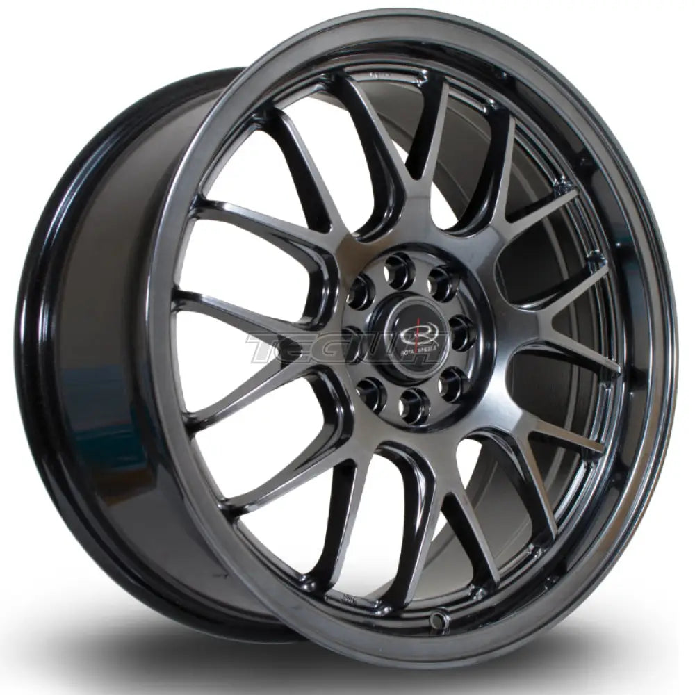 Rota MXR Alloy Wheel 17x7.5 ET40 4x108,4x100 Hyper Black 73mm CB Alloy Wheels