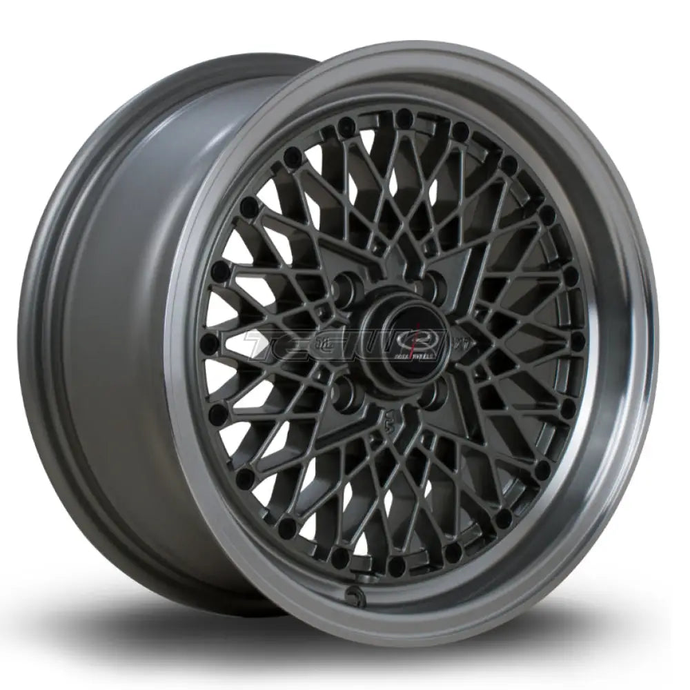 Rota OSMesh Alloy Wheel 15x7 ET30 4x100 Steelgrey Polished Lip 67.1mm CB Alloy Wheels