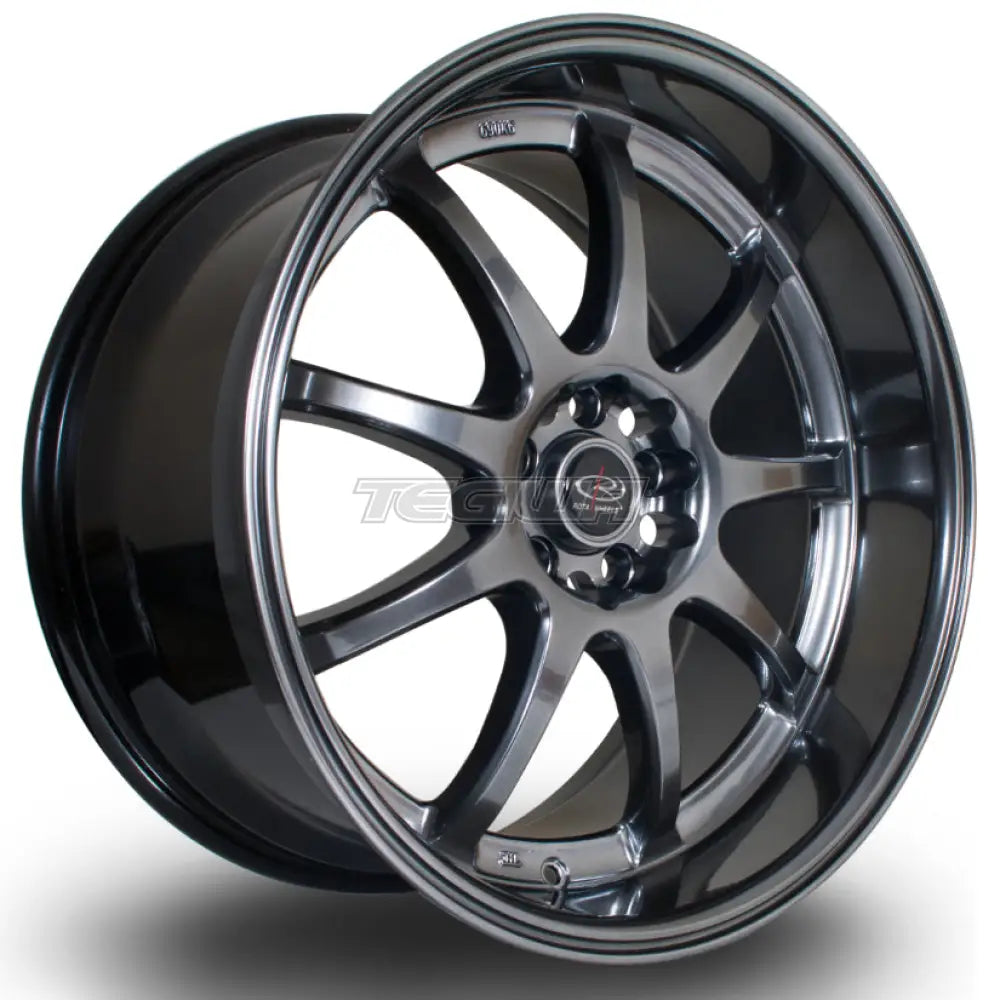 Rota P1R Alloy Wheel 18x9.5 ET38 5x100 Hyper Black 73mm CB Alloy Wheels