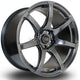 Rota ProR Alloy Wheel 18x9.5 ET38 5x100 Hyper Black 73mm CB Alloy Wheels
