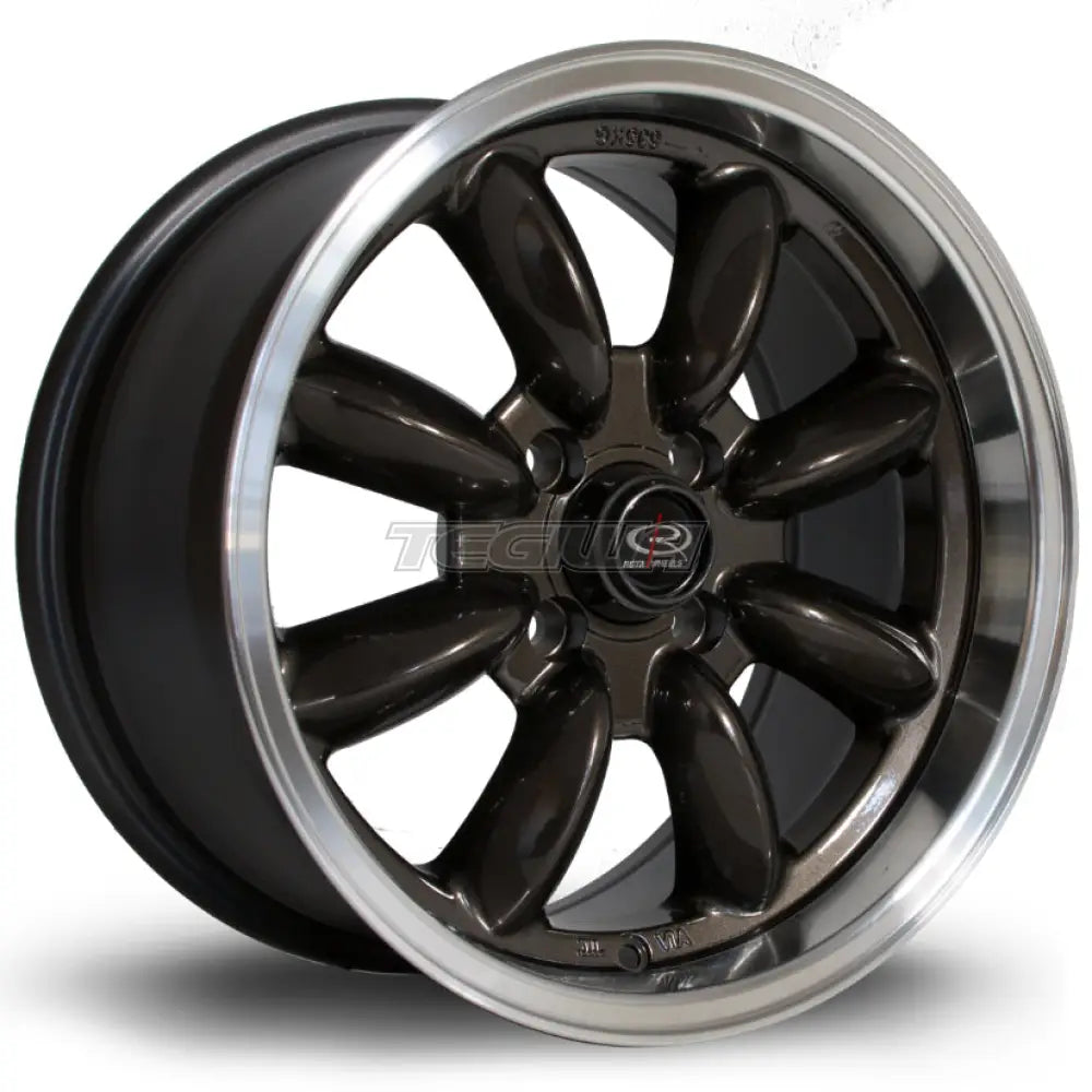 Rota RB Alloy Wheel 15x8 ET30 4x100 Gunmetal Polished Lip 67.1mm CB Alloy Wheels