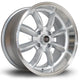 Rota RBR Alloy Wheel 17x8.5 ET4 4x114 Silver Polished Lip 73mm CB Alloy Wheels
