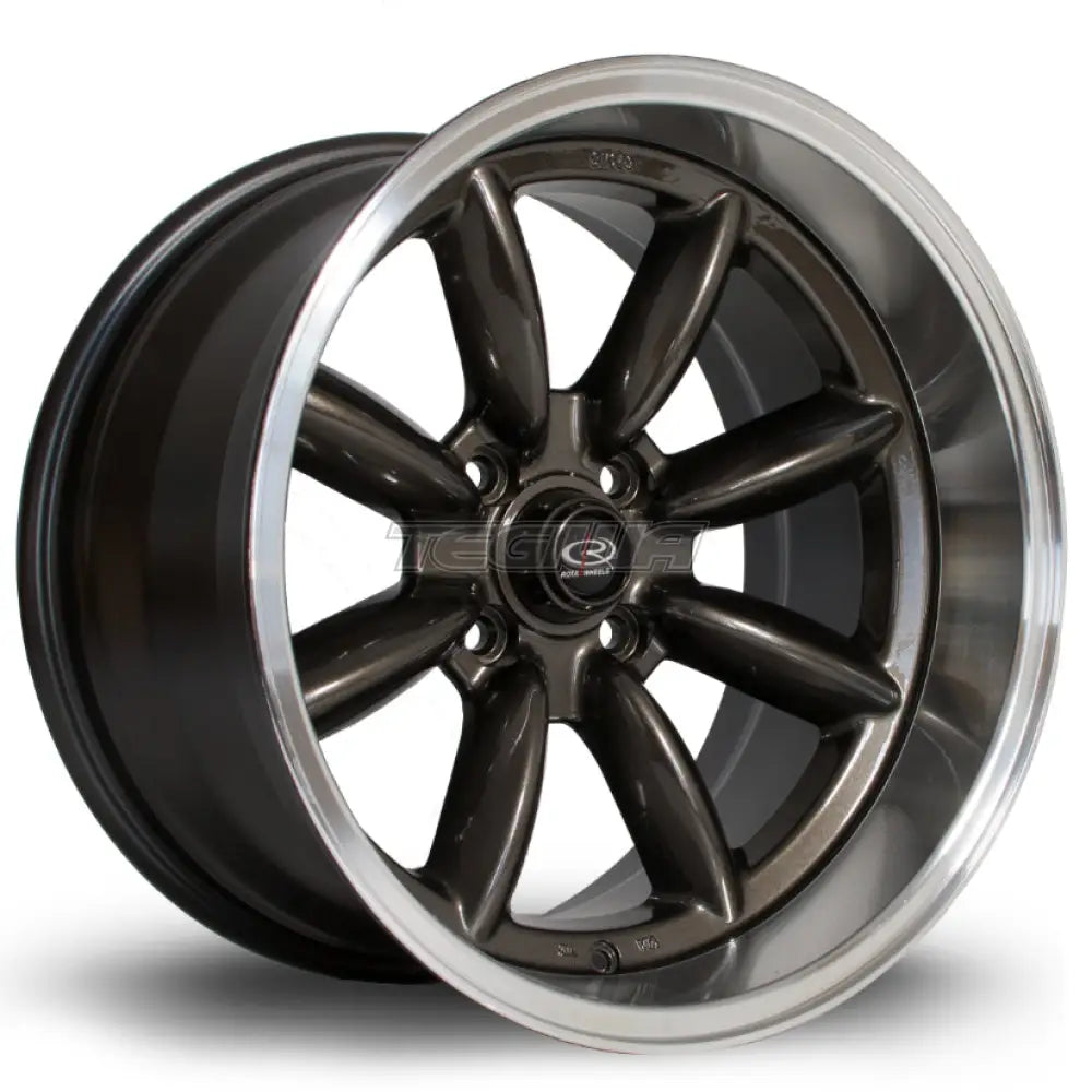 Rota RBX Alloy Wheel 17x9.5 ET-19 4x114 Gunmetal Polished Lip 73mm CB Alloy Wheels