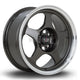Rota Slip Alloy Wheel 15x7 ET28 4x100 Gunmetal Polished Lip 67.1mm CB Alloy Wheels